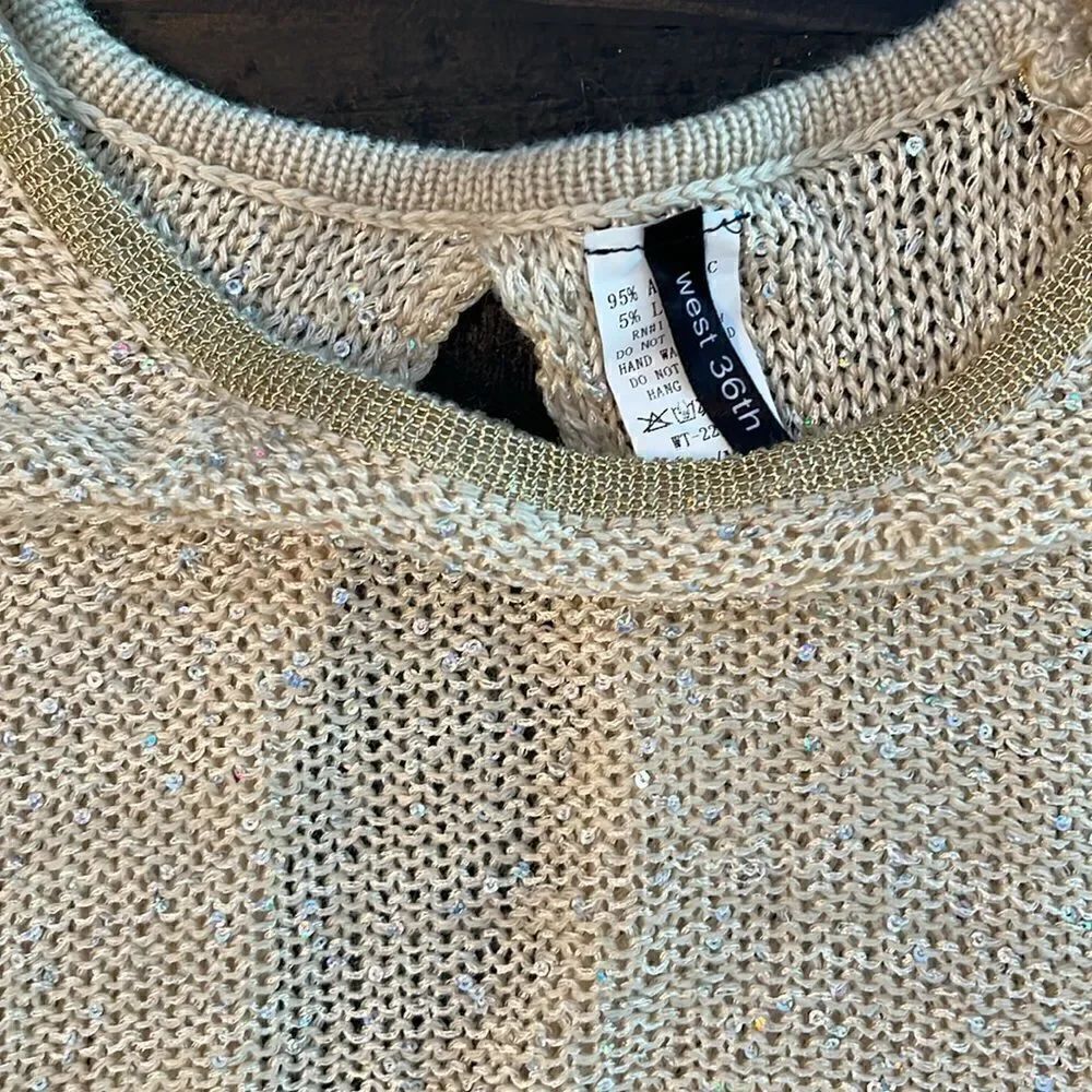 Gold sequence sweatshirt - Picture 2 of 3